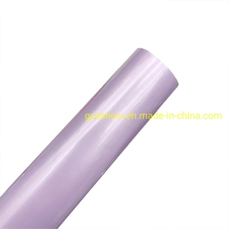 Glossy Light Purple Film Vinyl Metal Paint Color Foil for Car Wrap