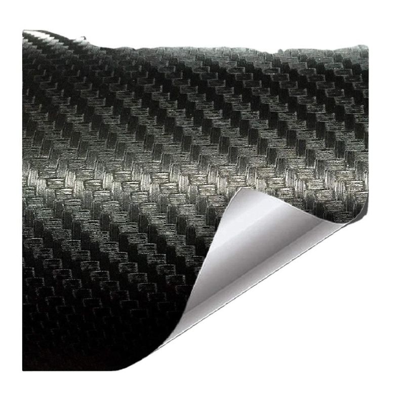 Anolly1.52X18m Air Channels High Glossy Black 5D 6D Carbon Fiber Car Wraps