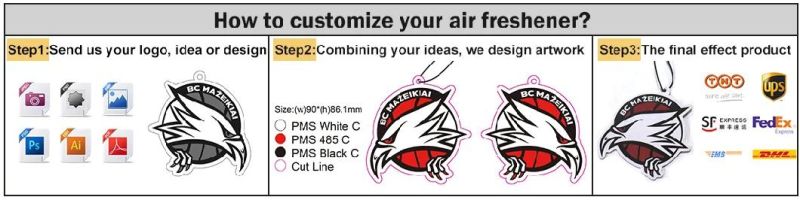 High Quality Customer Design Paper Air Freshener