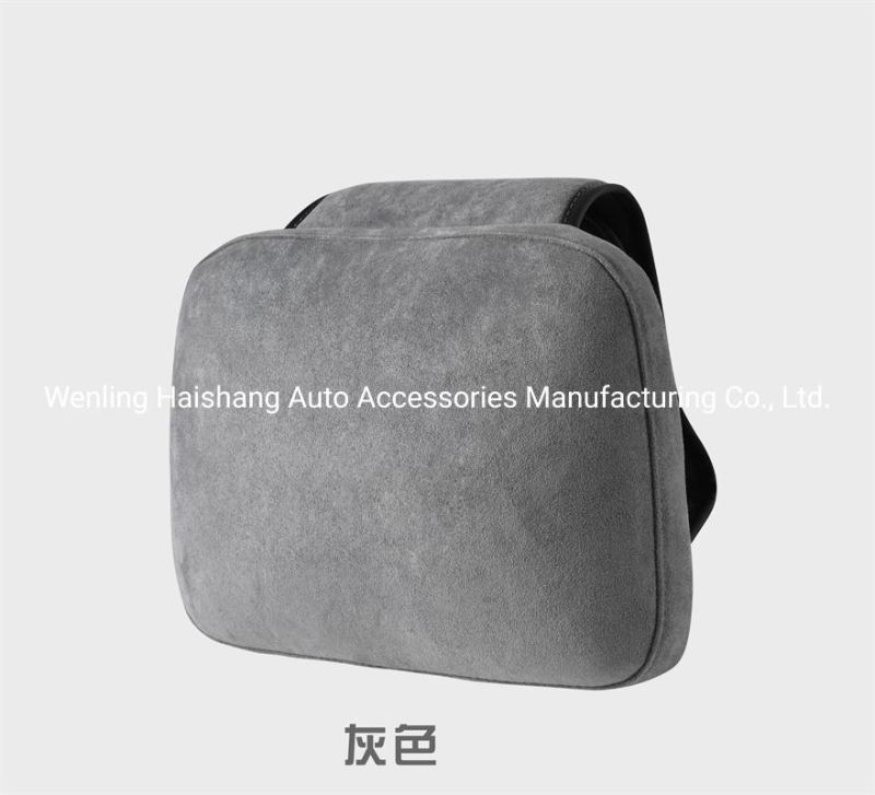 Foam Car Seat Cushion Artificial Suede Pillow