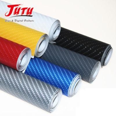 Jutu 3D Carbon Fiber Decorative Car Vinyl Sticker Fibra De Carbono PARA Coches