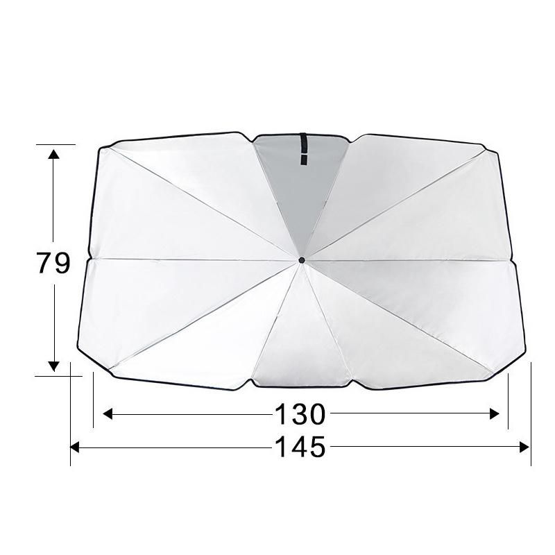 Foldable Car Sunshade Umbrella, Telescopic Car Front Windshield Heat Insulation Sunscreen Sun Shade Windshield Car Umbrella Wbb13233