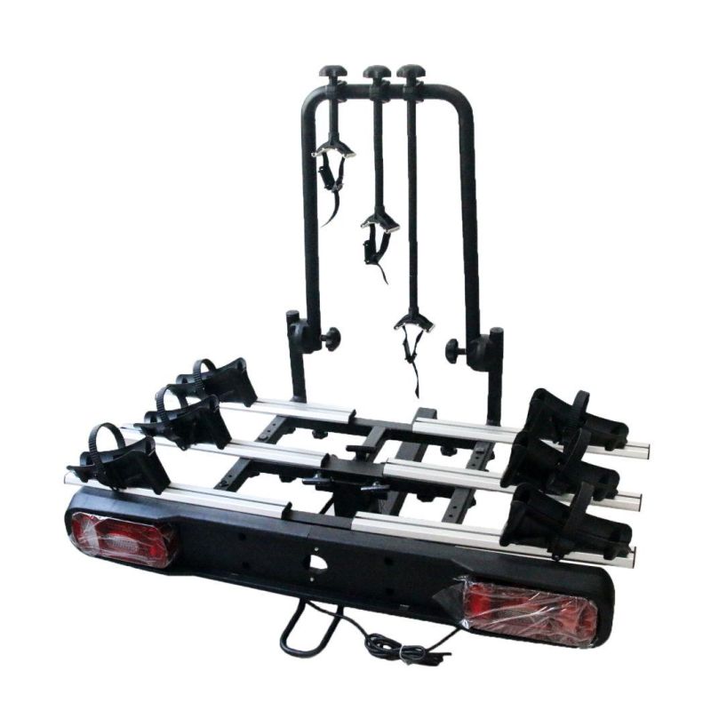 OEM Manufacturer Customizable Collapsible 3 Bikes Rear Mounted Bike Rack for Tow Hitch