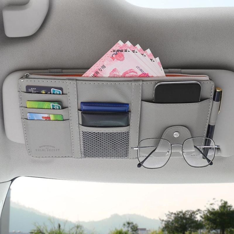 Car Sun Visor Organizer, Interior Interior Accessories Pocket Organizer, Car Truck Sun Visor Case, CD Card Pencil Case Wyz20438