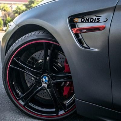 2018 Ondis PVC Film Self Adhesive Vinyl Titanium Grey Electric Satin Chrome Car Vinils