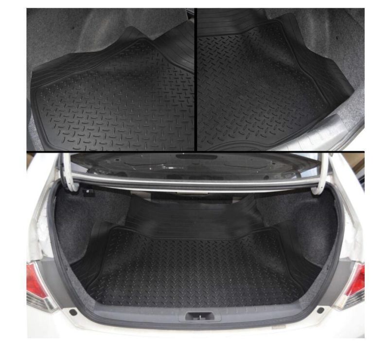 Rubber Trunk Cargo Liner Floor Mat (BDK MT-785-BK)