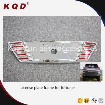 Car Accessories License Plate Frame with LED for Toyota Fortuner 2016