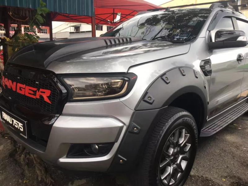 Black off Road Wheel Fender Flares for Ford Ranger