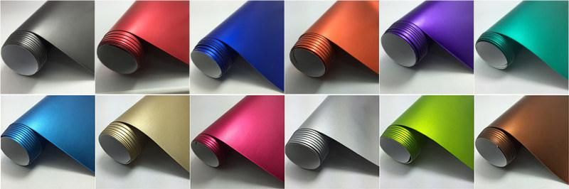 Hot Selling Car Body Wrap Film Matte Chrome Metallic Vinyl