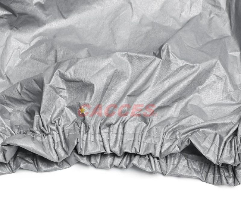 Cacces Soft Cotton Padded Waterproof Car Cover Universal Fit All Sedan,SUV PEVA & PP Cotton Waterproof,Sunproof,Anti-UV,Scratch,Dust W/Door Zipper,Mirror Pocket