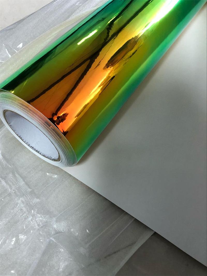 Laser Car Wrap Film Holographic Chrome Rainbow Sticker Car Film Vinyl