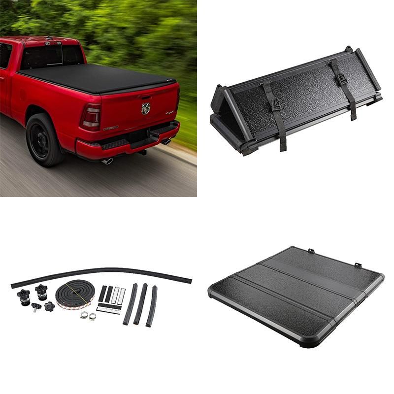 Low Profile Hard Tri Fold Tonneau Cover Fit for Dodge RAM1500 6.5FT Bed