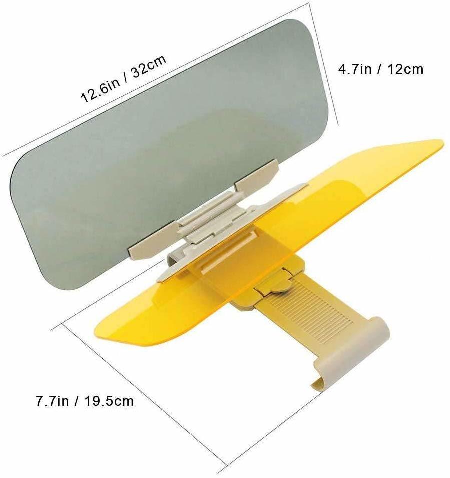 2 in 1 Day and Night Anti-Glare Car Windshield Extender Visor