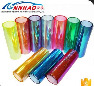 Hot Selling PVC Material 30cm*9m Glossy Chameleon Light Film