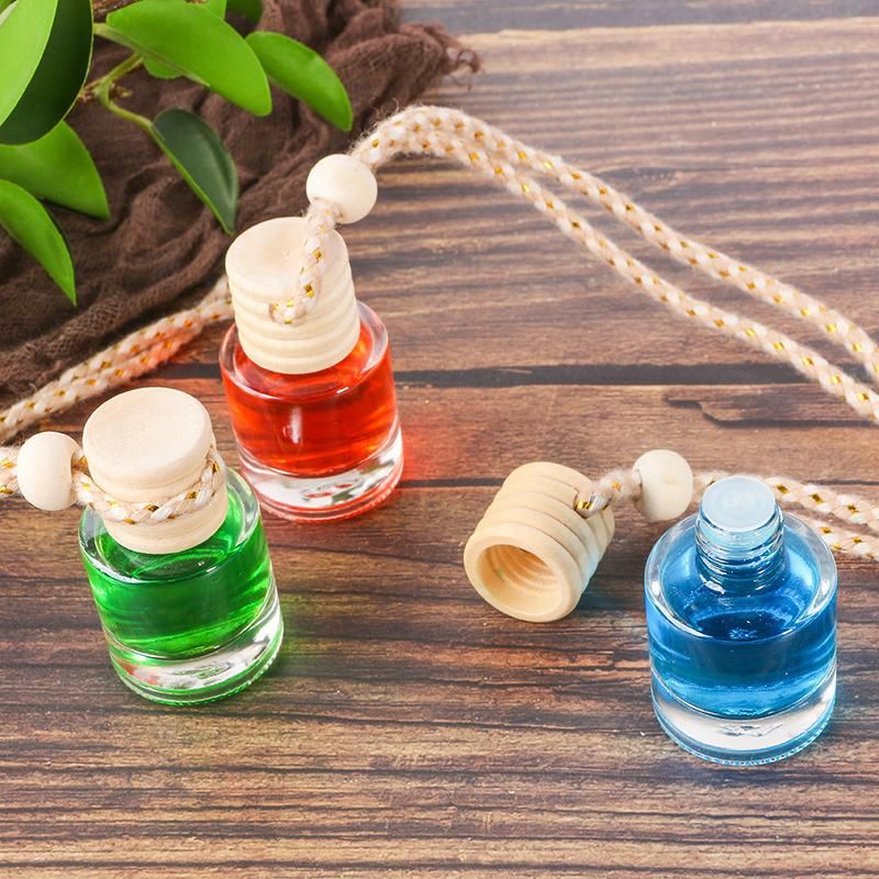 8ml Car Hanging Perfume Bottle Fragrance Air Freshener Empty Glass Bottle Aroma Essential Oil Pendants Diffuser