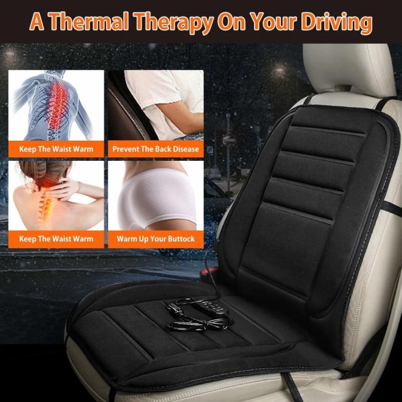 12V Heated Seat Cover for Auto Front Seat