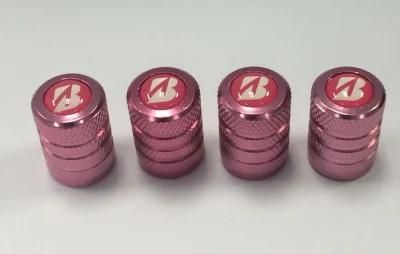 Custom Bridgestone Logo Epoxy Printing Metal Tyre Valve Cap