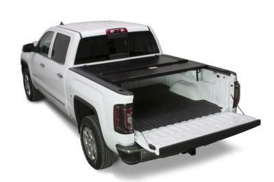 Mx4 Hard Tri Folding Tonneau Cover Fits Toyota Tacoma 6.3FT, Dodge RAM 1500 2500 3500 8FT, Tundra 6.7FT with Track System