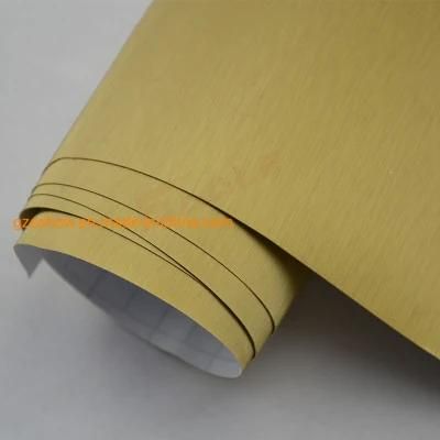 Gold PVC Film Brushed Aluminum Bike Sticker