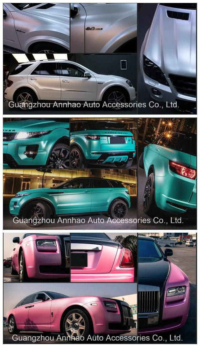 Car Body Sticker Paper Automatic Car Cover Electric Matte Metal Chrome Vinyl Wrap