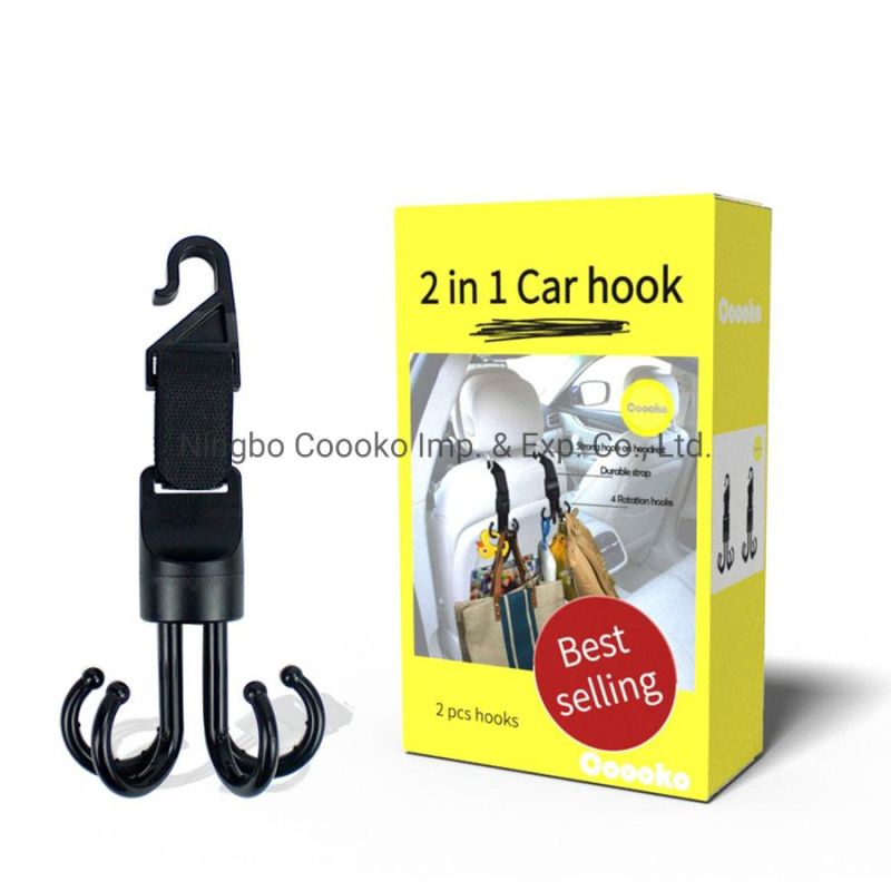 2 in 1 Muti Function Hook Car Vehicle Seat Headrest Hooks for Car