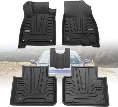 Floor Mats Compatible for 2018-2022 Accord, Black TPE All Weather Protective Floor Mats, Full Set of Front and Rear Floor Mats