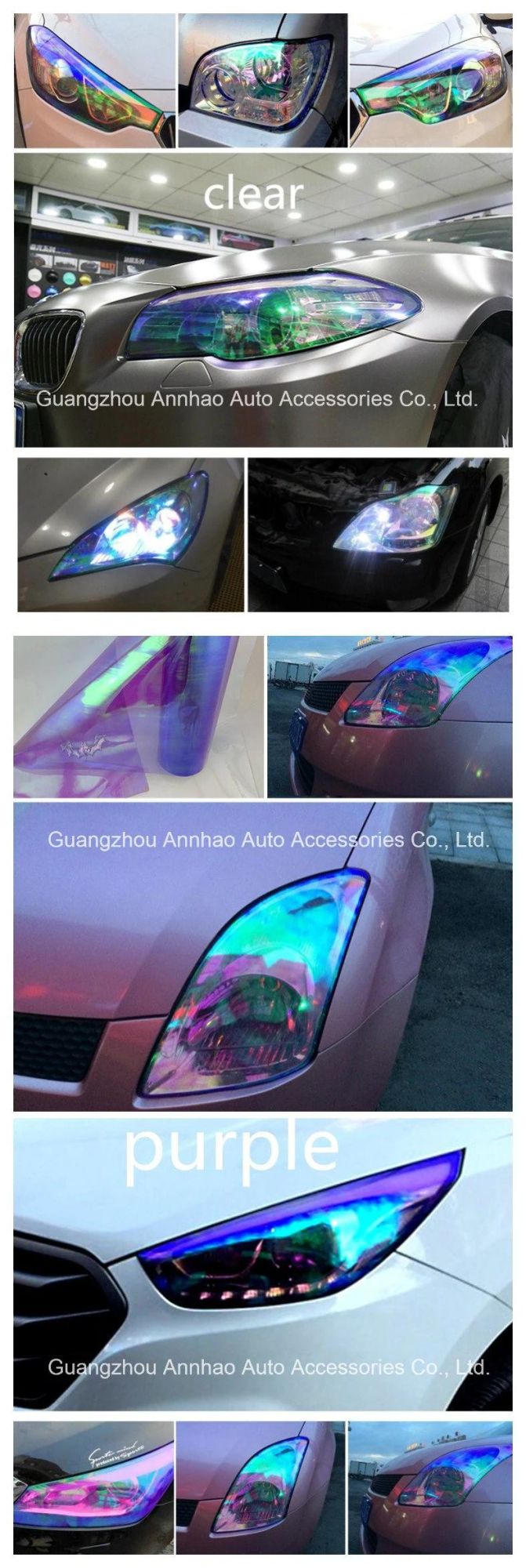 Ondis 0.3*9m Chameleon Film Auto Light Wrap Car Tint Film