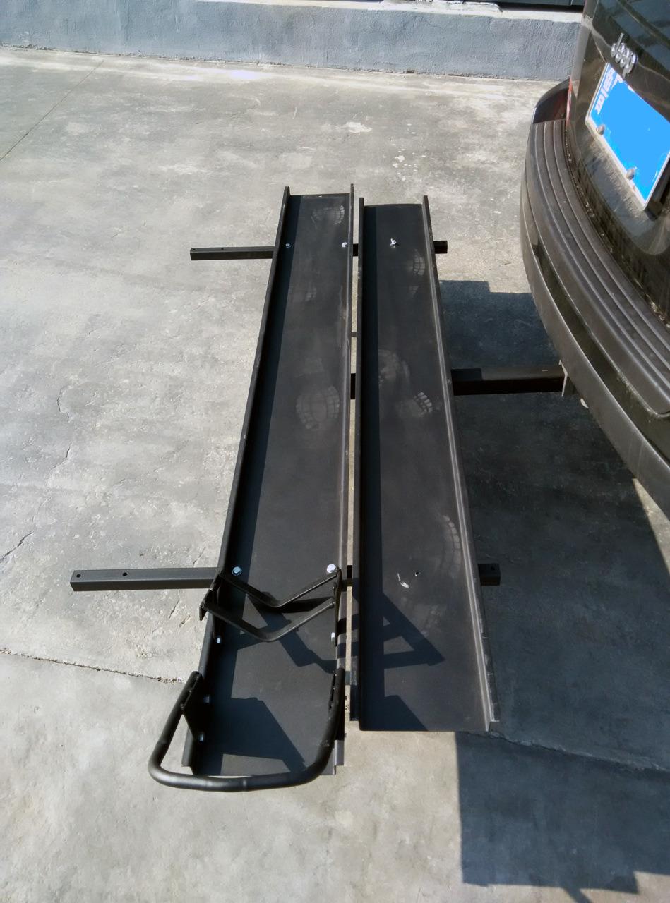 600 Lbs Steel Motorcycle Carrier with Ramp