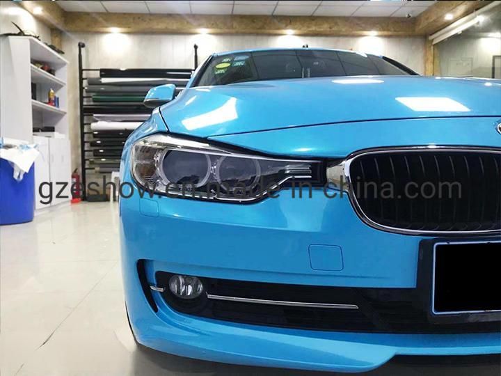 Magic Gold Sky Blue PVC Decorative Film for Car