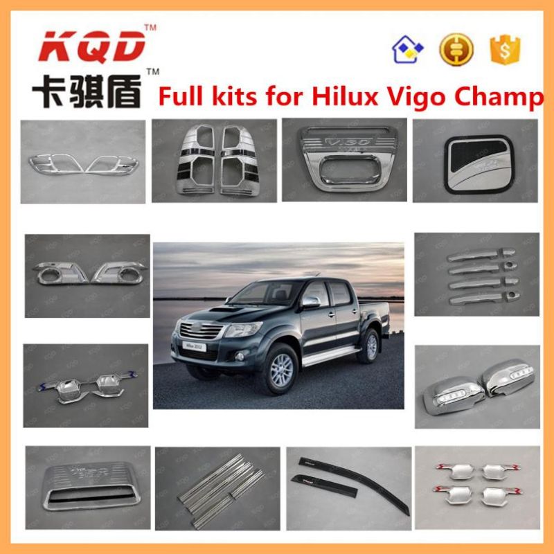 Exterior Accessories Chrome/ Black 27 PCS Full Kit for Toyota Hilux Vigo 2012