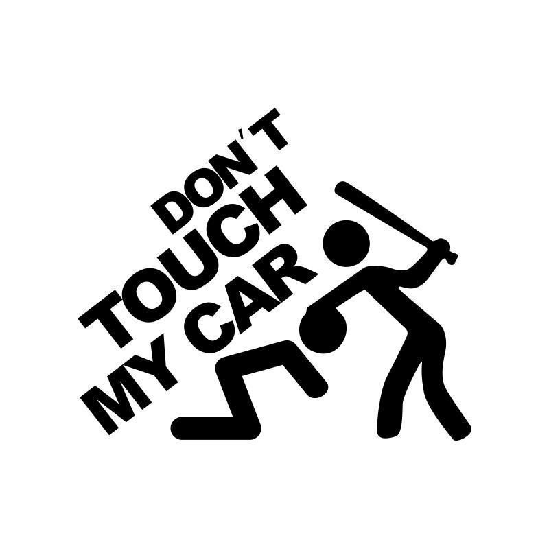 Car accessories sticker don′t touch my car funny car sticker