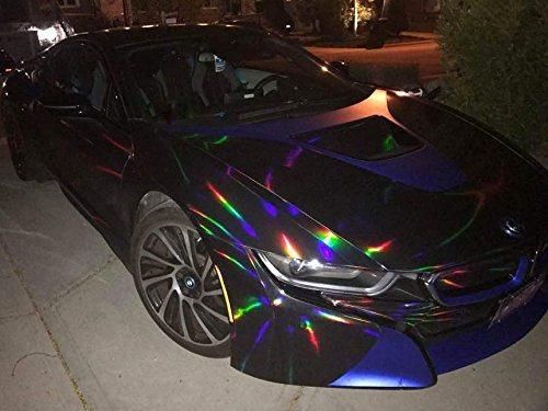 3D Holographic Chrome Black Rainbow for Car Wrapping Film Mirror Effect Film