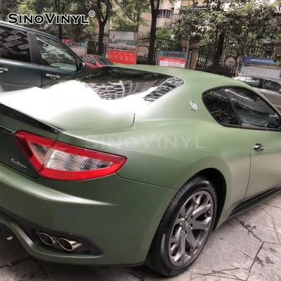 High Flexible Polymeric PVC Film 1.52x18M/5x59FT Super Matte Full Car Skins Body Sticker Vinyl Film Vinyl Wrap