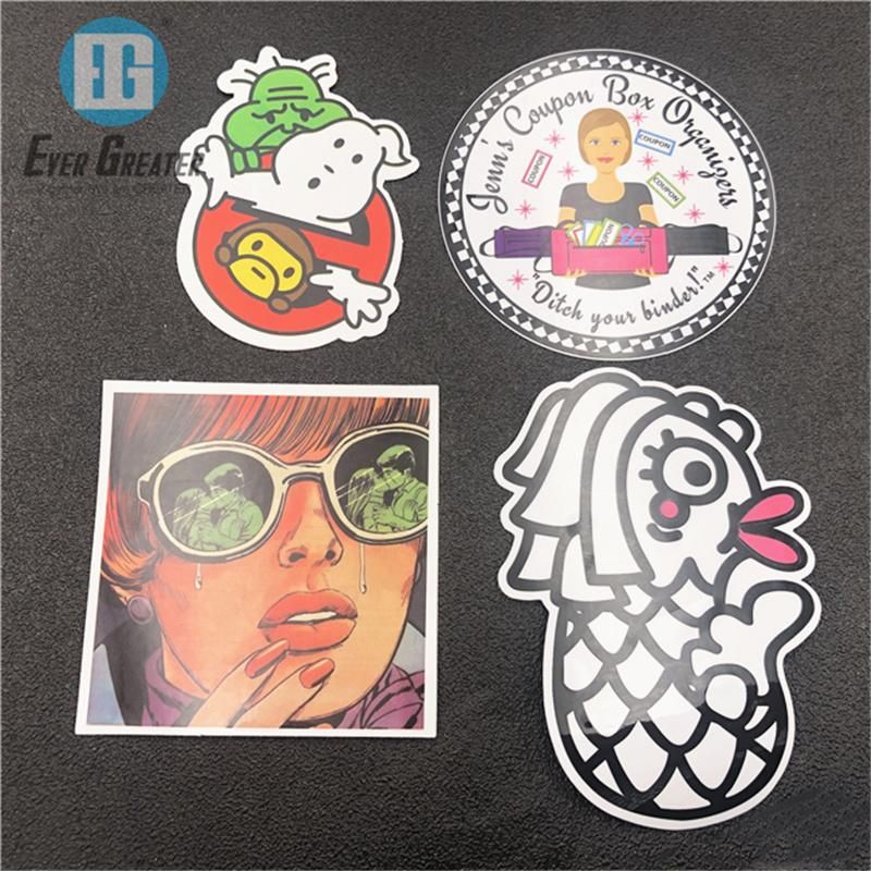 Custom Easy Peel off Removable Transparent Vinyl Static Cling Sticker