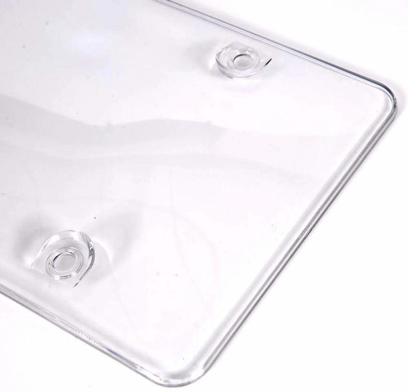 Car Accessories Clear License Plate Cover Frame Shields 2-Pack All Weather Novelty