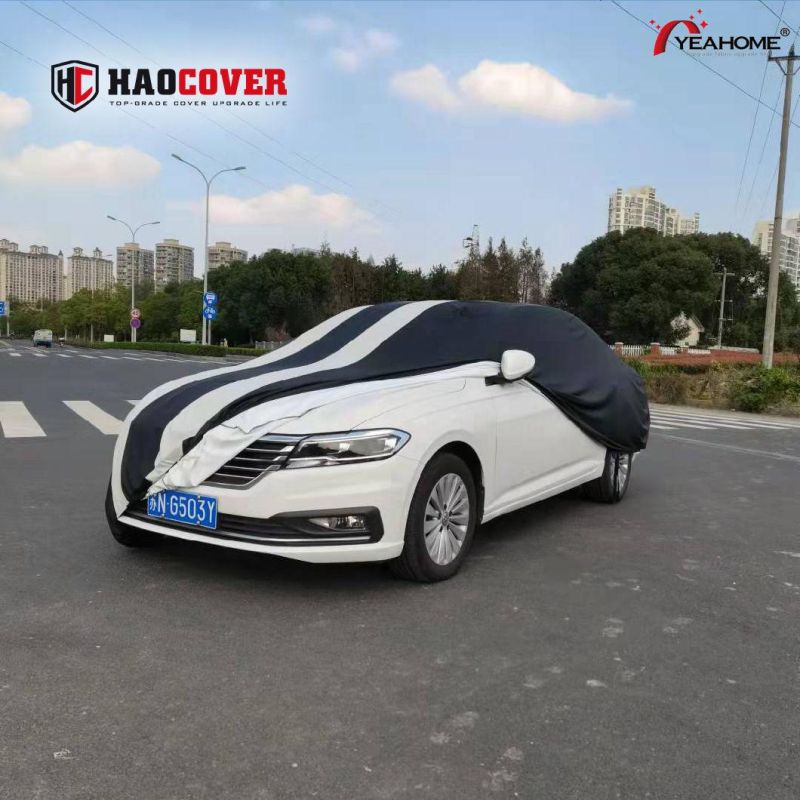 Classic Strip Design Luxury Elastic Water-Proof Car Cover UV-Proof Auto Cover