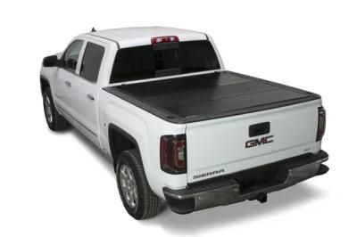 Truck Bed Cover Hard Four Fold Tonneau Cover for 2007-2022 Gmc Sierra 1500 5.8FT Bed