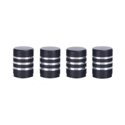 Black Aluminum Alloy Car Tire Valve Cap