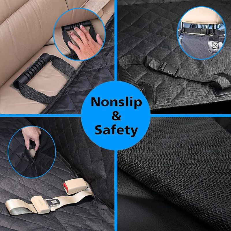 Scratch Prevent Anti Slip Waterproof Dog Car Seat Covers with Mesh Window