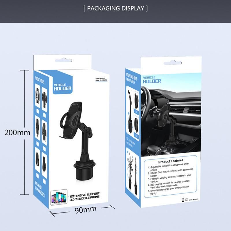 360 Degrees Rotating Universal Car Cup Holder for 4-13 Inch Mobile Phone Tablet Stand Bracket Holder