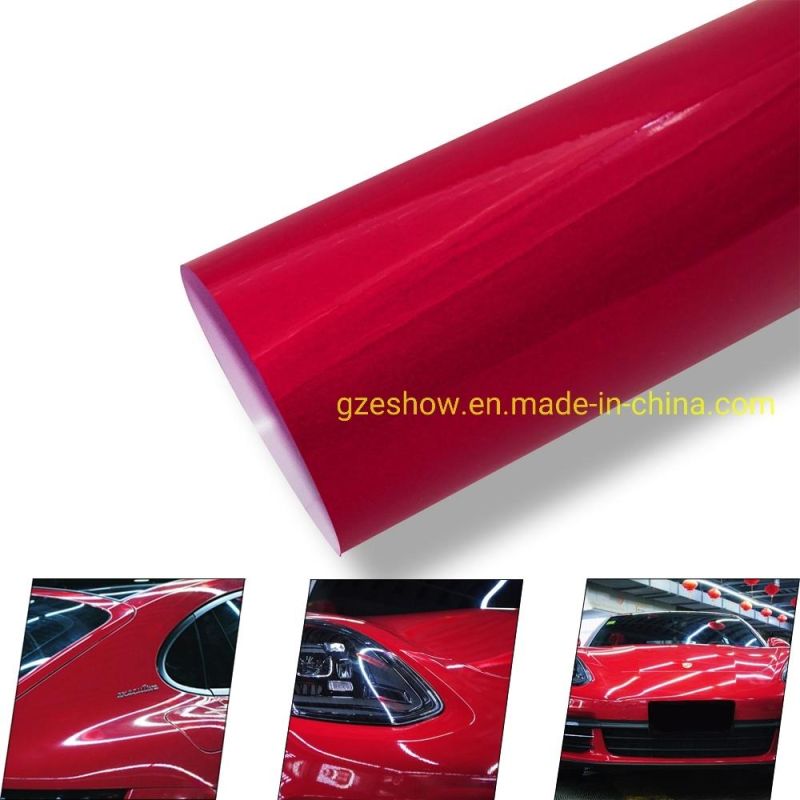 Super Gloss Metallic Midnight Red Car Sticker Film