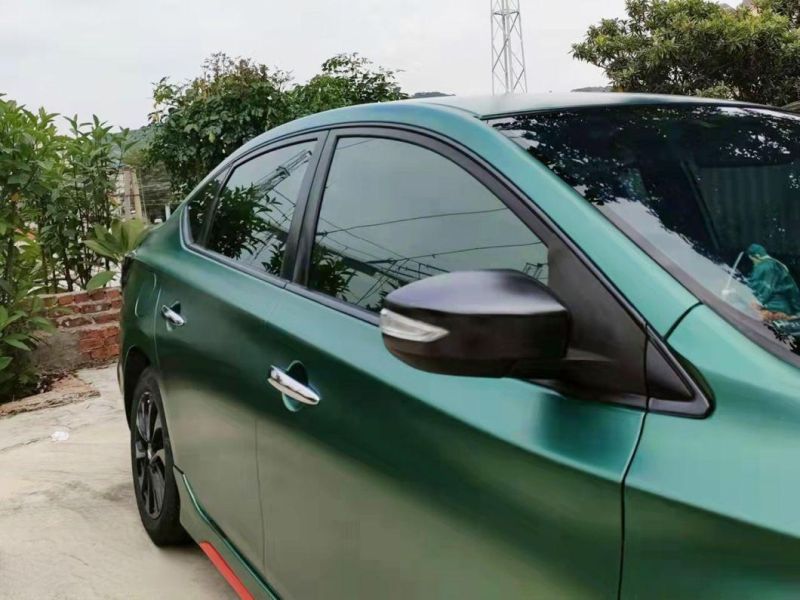 Satin Metallic Green Green Factory Direct Sales Car Body Color Changing Film