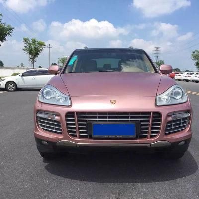 Tsautop 1.52*18m Tungsten Steel Air Bubble Free Satin Metallic Rose Gold Film Car Vinyl Wraps