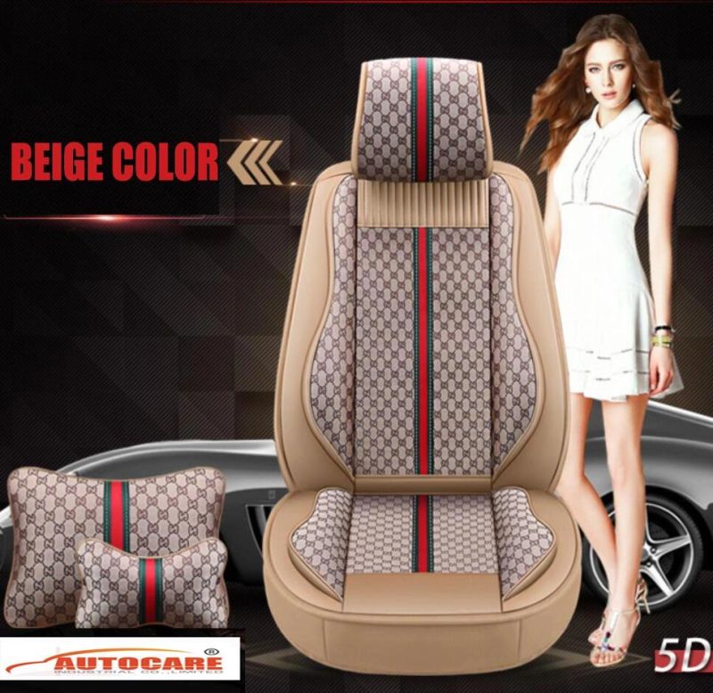 Luxury Car Accessory Fashion Ornament PVC Leather Car Seat Cover