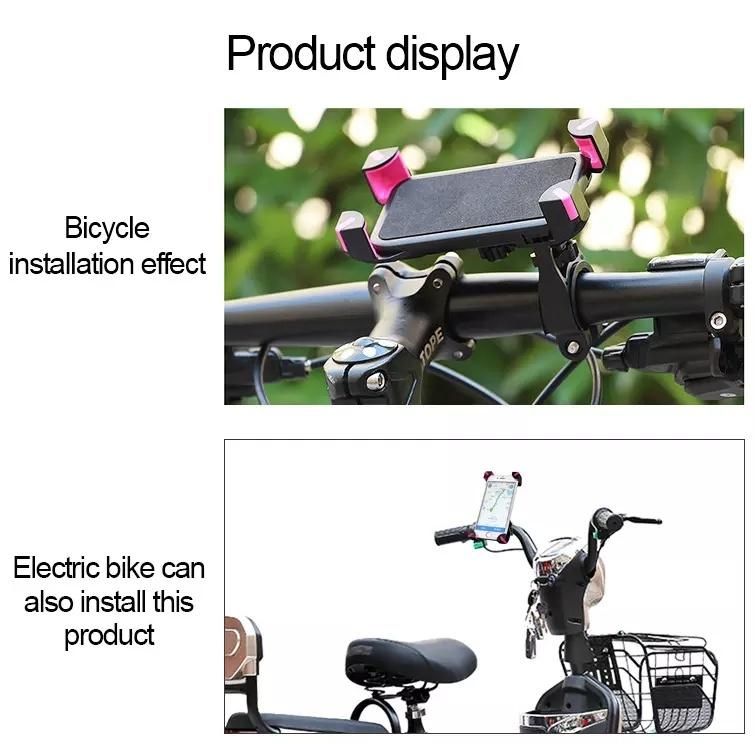 Bike Mount Mobile Phone Holder, Universal Bike Phone Holder for Bicycle and Motorcycle