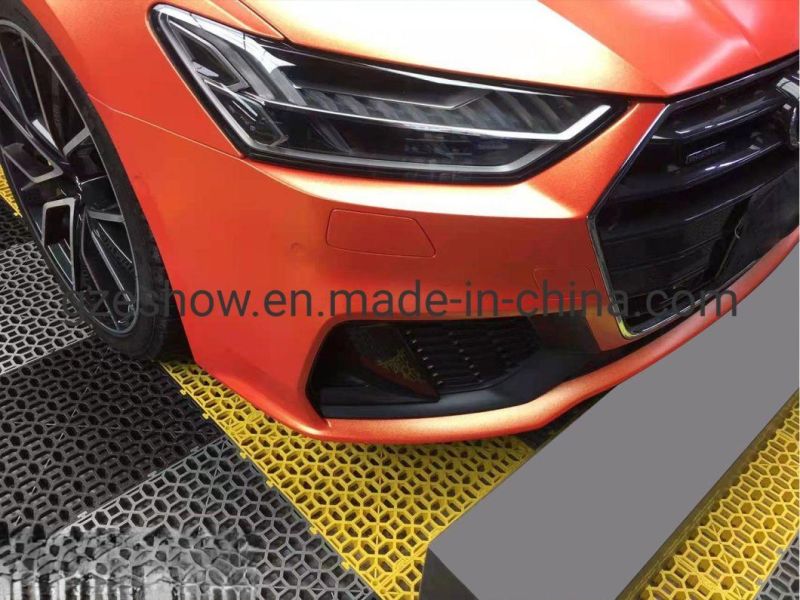 Car Decoration Matte Diamond Chameleon Gold Red Car Wrap Film