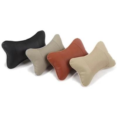 Black PU Auto Car Headrest Neck Pillow