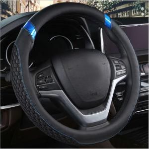 Leather Auto Embossing Stems Fashion Sports Car Steering Wheel Cover