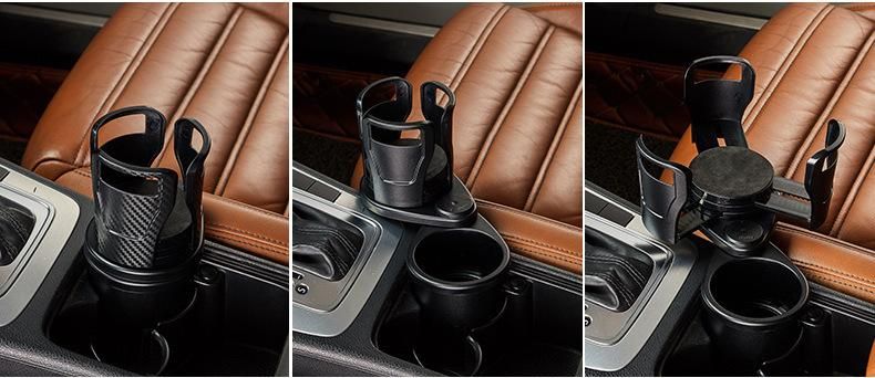 Car Dual Cup Holder Adjustable Cup Stand Sunglasses Phone Organizer Drinking Bottle Holder