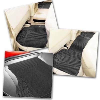 Black Rubber PVC Car Floor Mat